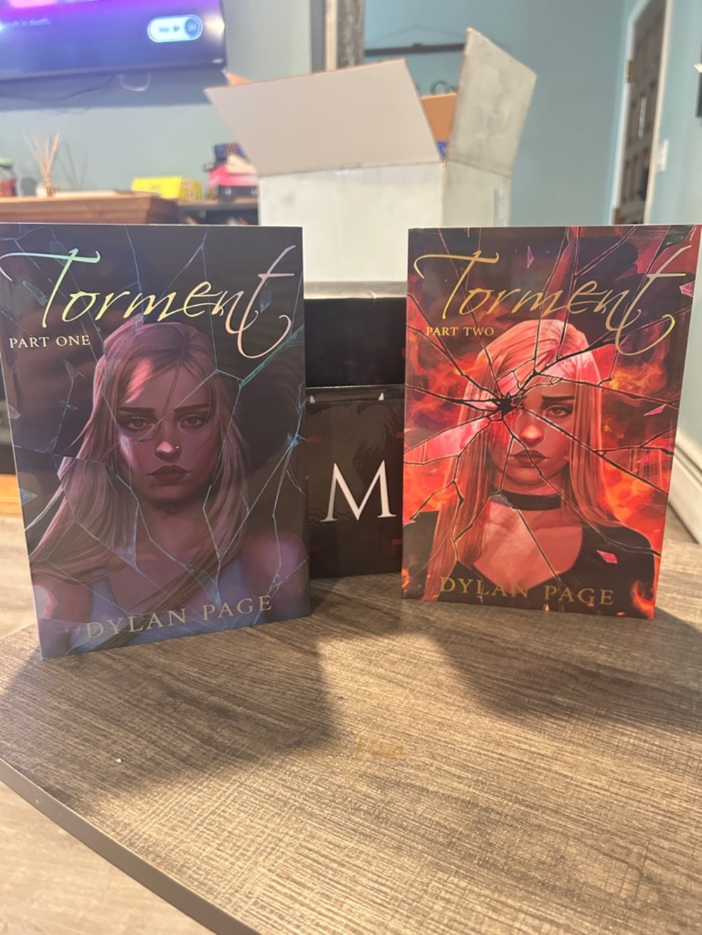 Mystic Box Torment Part One & Part Two Books- Purple, Red, Black